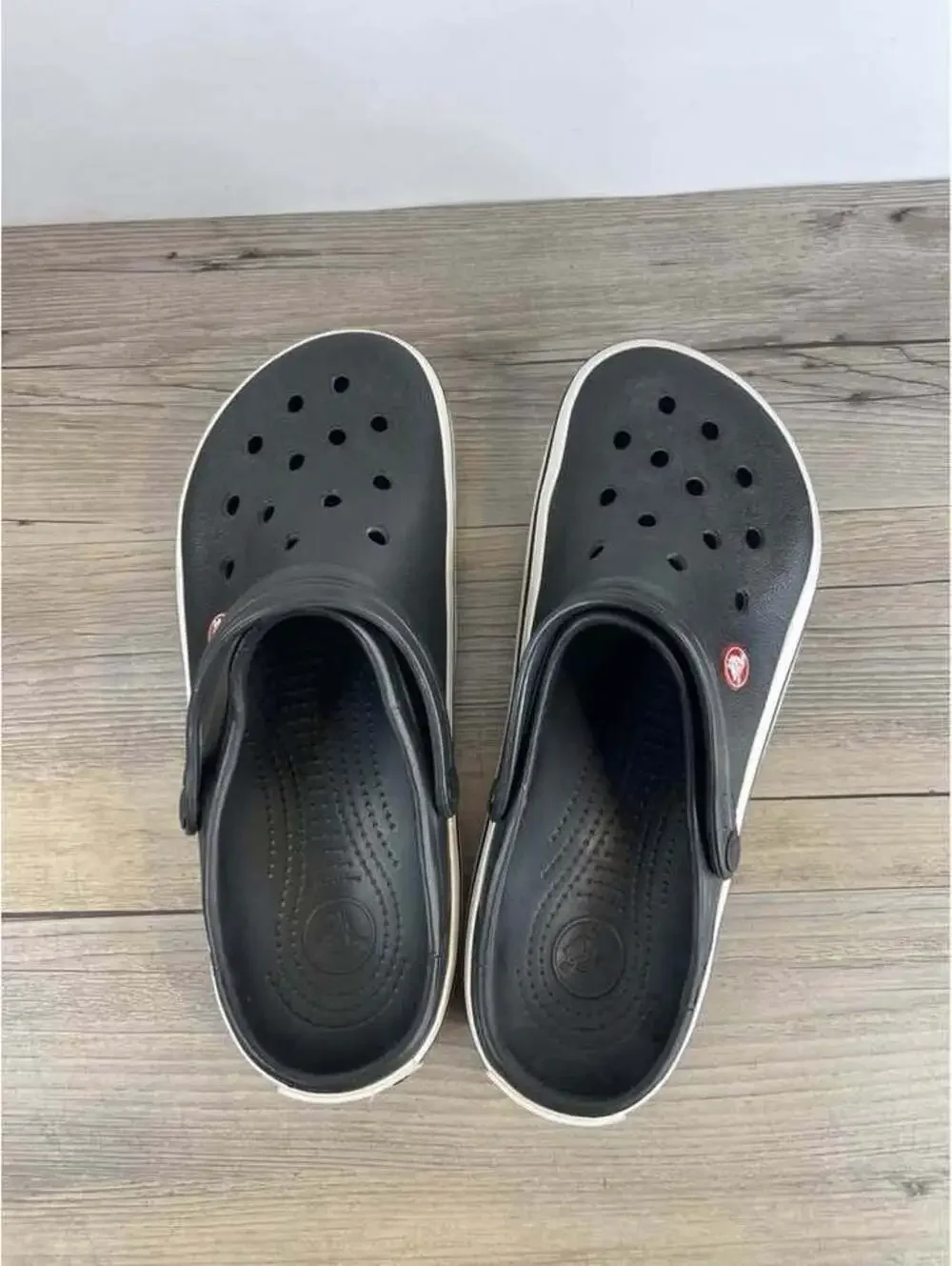 Crocs Crocband Clogs Size M9 W11 Black/White
